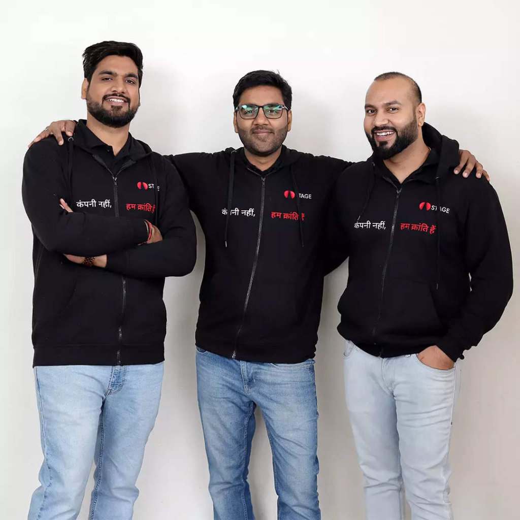 Founders of Stage -Parveen Singhal ,Vinay Singhal and Shashank Vaishnav