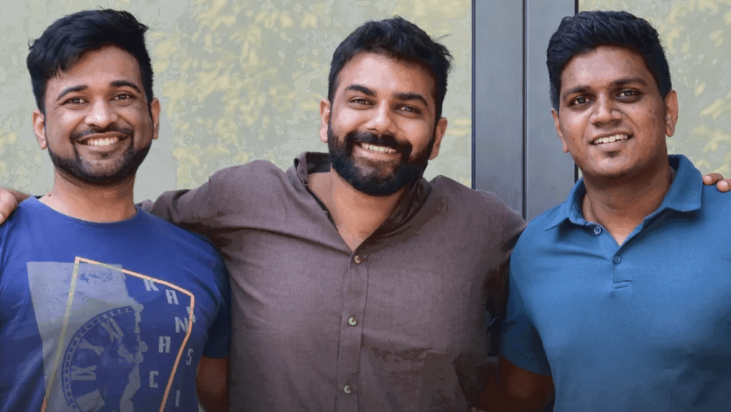 Founders of Sourcewiz - Vikas Garg, Divyaanshu Makkar and Mayur Bhangale