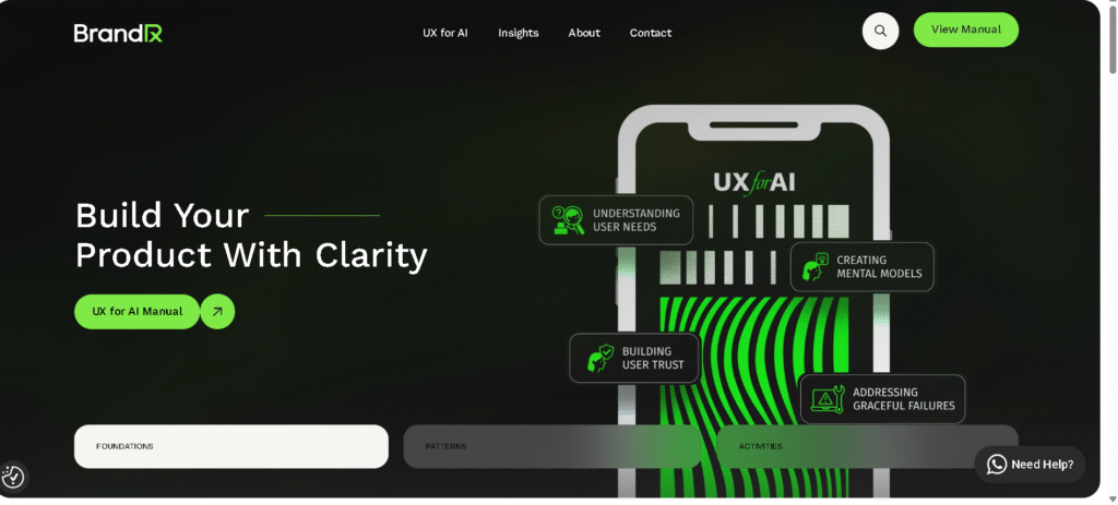 BrandRx Seed Funding AI UX Manual