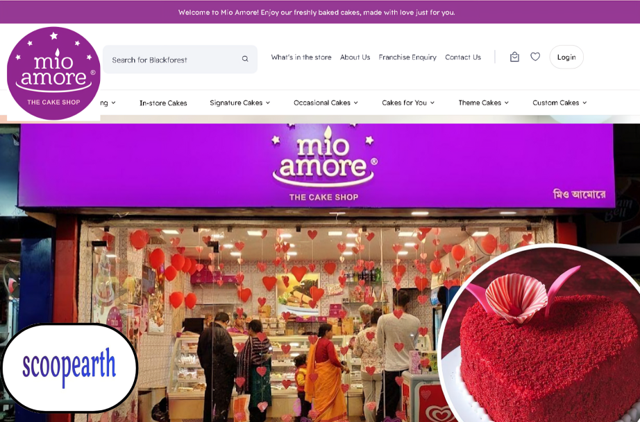 Mio Amore Franchise Cost in India