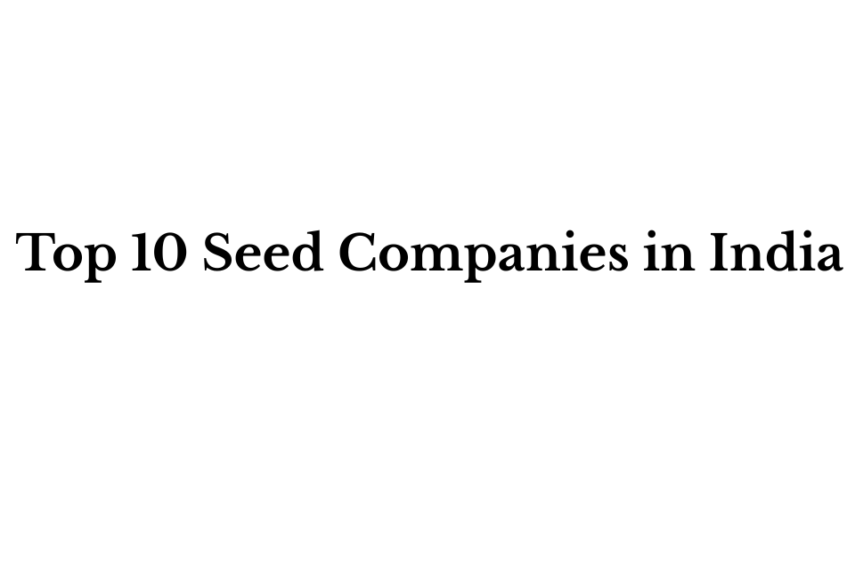 Top 10 Seed Companies in India