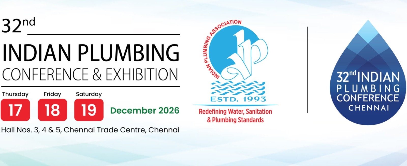 Indian Plumbing Conference 2026 Chennai edition marks the 32nd conference, bringing together industry leaders to discuss advancements and innovations in the plumbing sector.