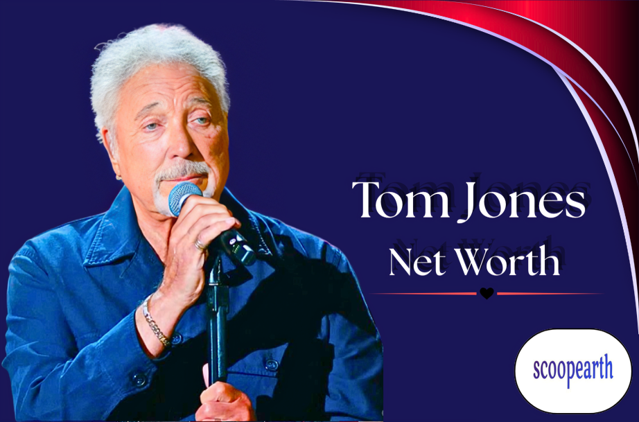 Tom Jones highlighting his net worth, career earnings, luxury homes, cars, assets, and wealth.