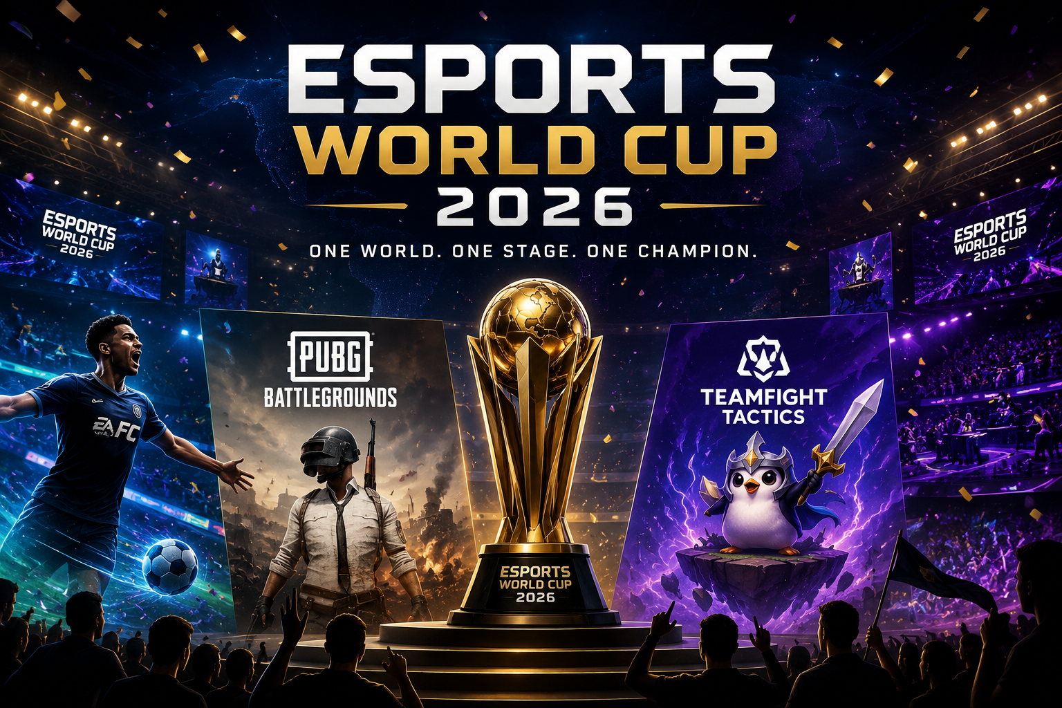 Esports World Cup 2026: Thrilling finals produce new champions across EA FC, PUBG: BATTLEGROUNDS and Teamfight Tactics