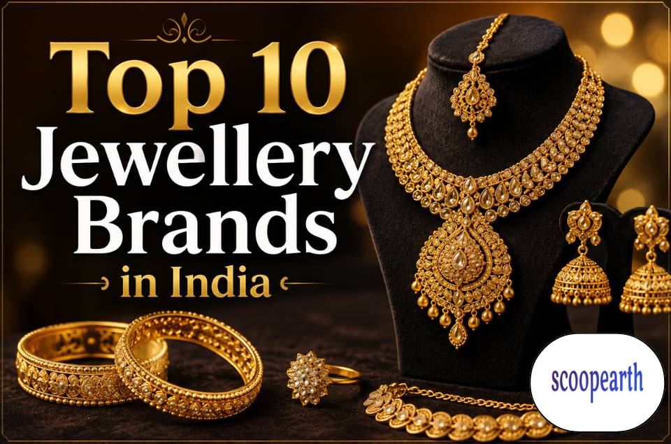 Top jewellery brands in India featuring premium gold and diamond collections from leading jewellers.