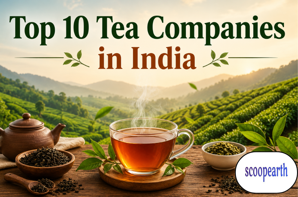 Top 10 tea companies in India featuring leading brands known for premium black, green, herbal, and masala tea products