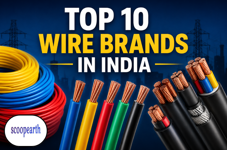 Top 10 Wire Brands in India featuring the best electrical wire manufacturers for homes and commercial projects in 2026