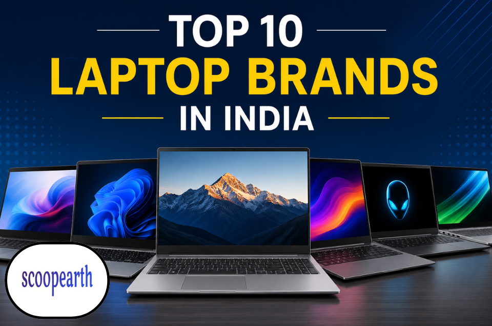 Top 10 laptop brands in India showcasing leading manufacturers known for performance, innovation, and reliability