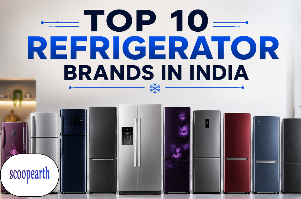 Top 10 refrigerator brands in India featuring leading manufacturers known for advanced cooling technology, energy efficiency, and reliable home appliances