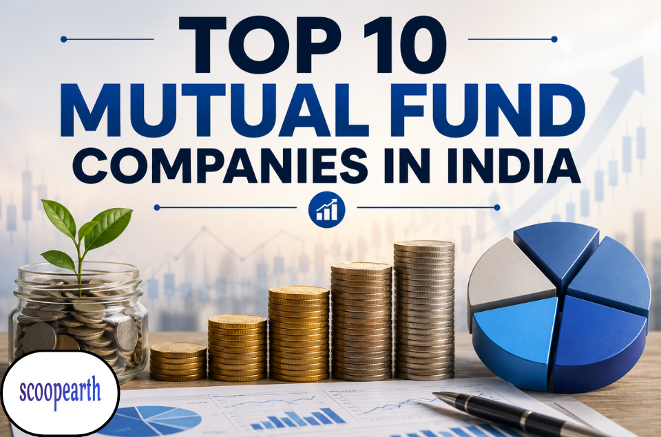 Top 10 mutual fund companies in India showcasing leading asset management companies known for strong AUM, investor trust, and diversified investment solutions