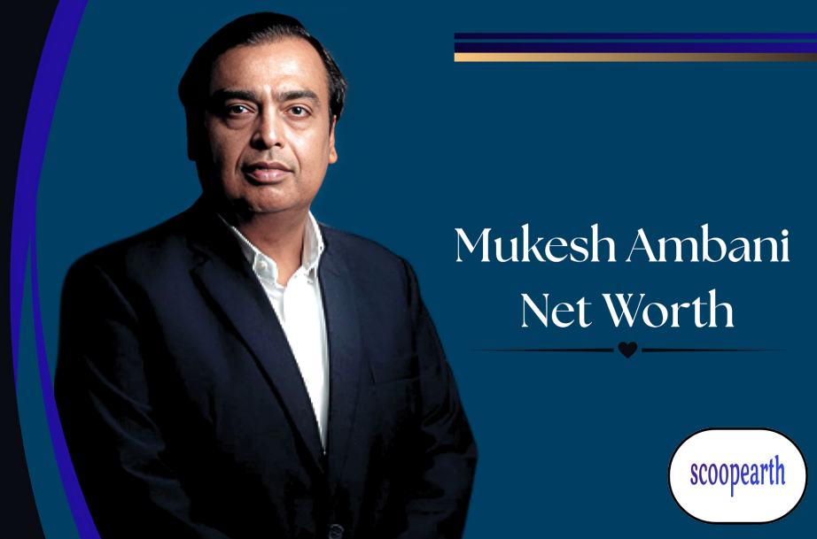 Mukesh Ambani, Chairman of Reliance Industries, highlighting his net worth, biography, family, Reliance empire, business success, and wealth.