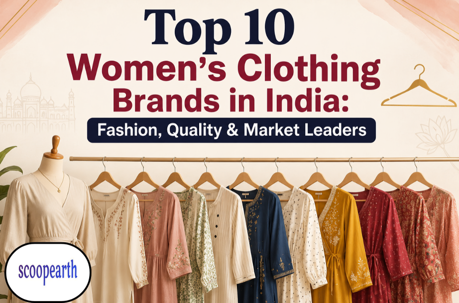 Top 10 Women's Clothing Brands in India featuring the best fashion labels, stylish apparel, premium quality, and leading market brands in 2026