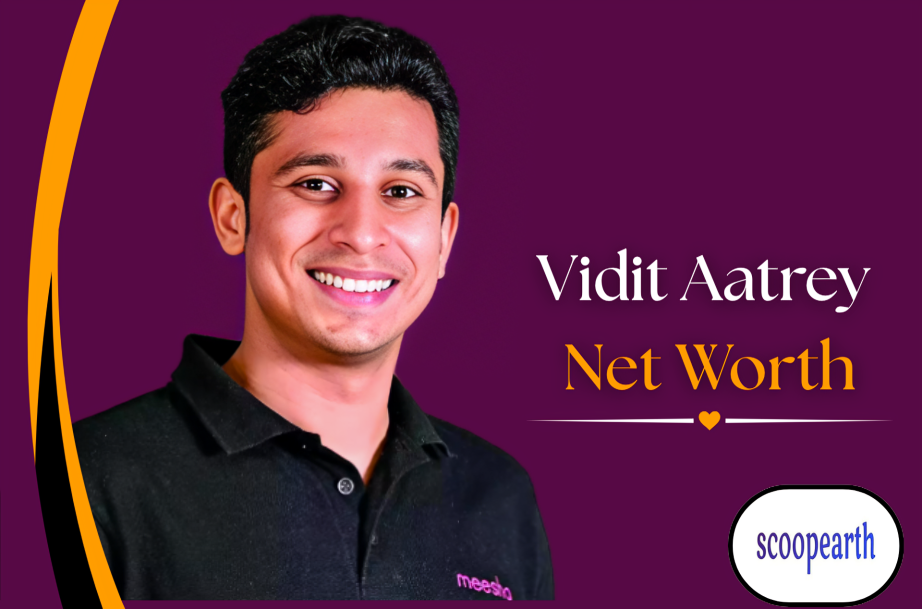 Vidit Aatrey, co-founder and CEO of Meesho, highlighting his net worth, biography, age, wife, career journey, and entrepreneurial success story.