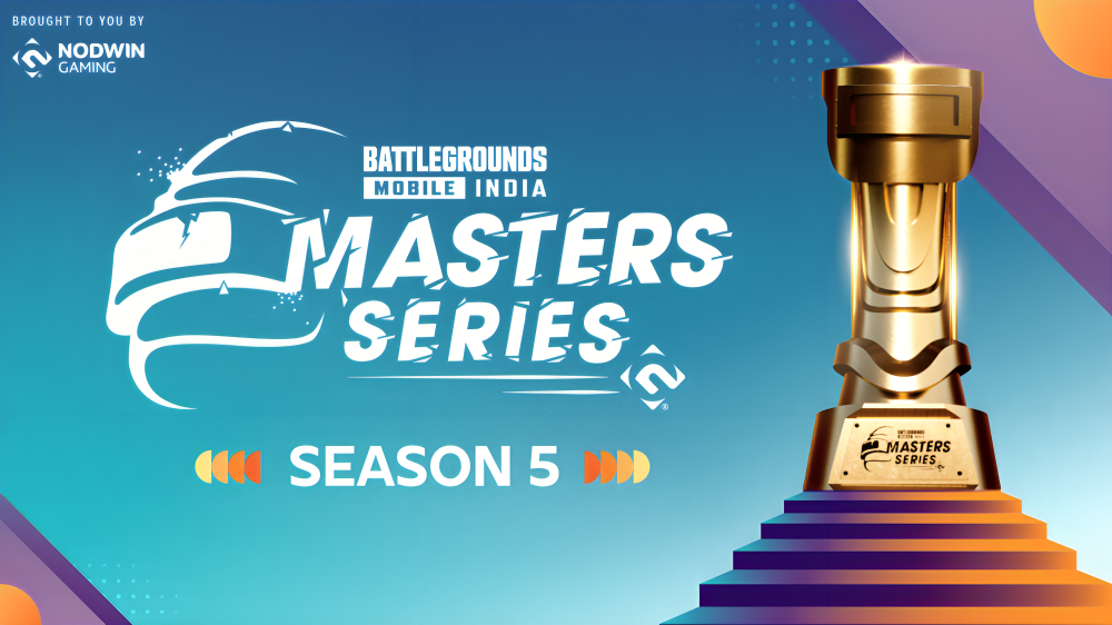 NODWIN Gaming announces BGMI Masters Series Season 5, featuring India's leading BGMI esports teams and competitive tournament action.