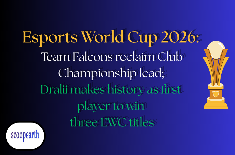 Esports World Cup 2026 Team Falcons Club Championship lead and Dralii three-time champion
