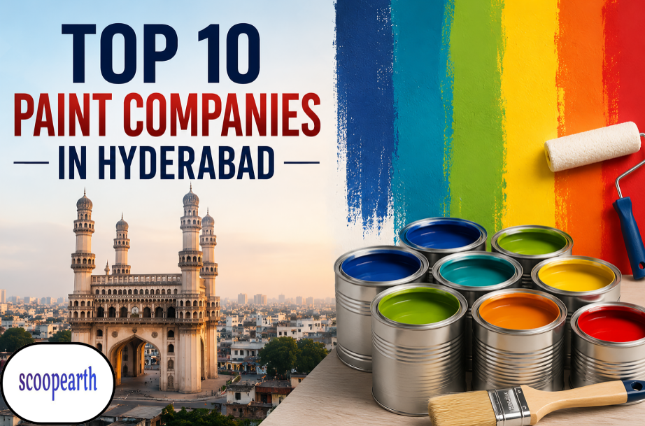 Top 10 paint companies in Hyderabad 2026 and leading paint brands.