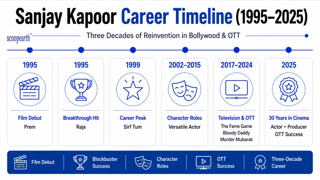 Sanjay Kapoor Career Timeline (1995-2025)