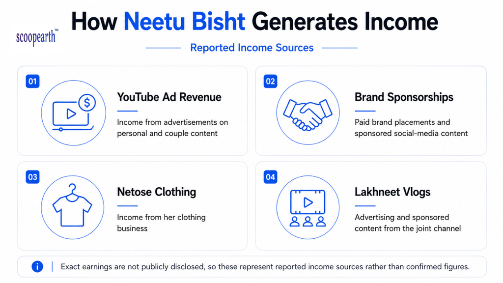 How Neetu Bisht Generates Income