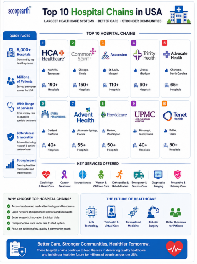 Top 10 Hospital Chains in USA