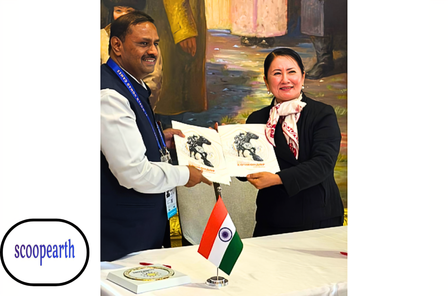 Modern Pythian Games cooperation MOU signing with Kyrgyz government body at World Nomad Games