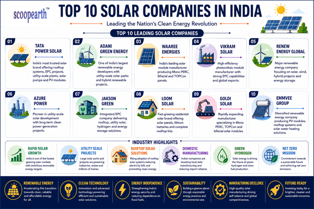 Top 10 Solar Companies in India