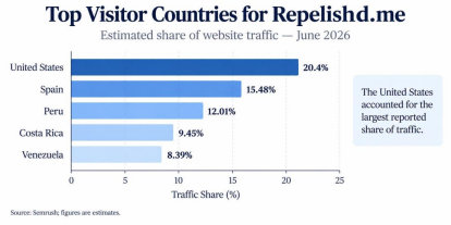 Top Visitor Countries for Repelished.me